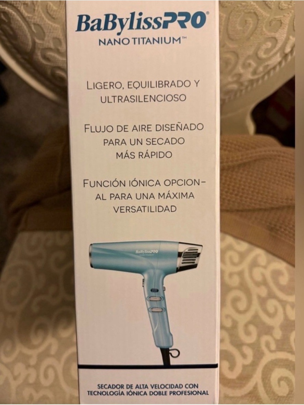 NEW BaBylissPRO Nano
Titanium Hair Dryer - Blue - Picture 4 of 4